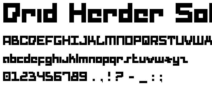 Drid Herder Solid font